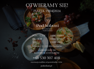 Zdjęcie -   Restauracja Pod Sofami - nowy wymiar kulinarnej przyjemności w naszym regionie! 
