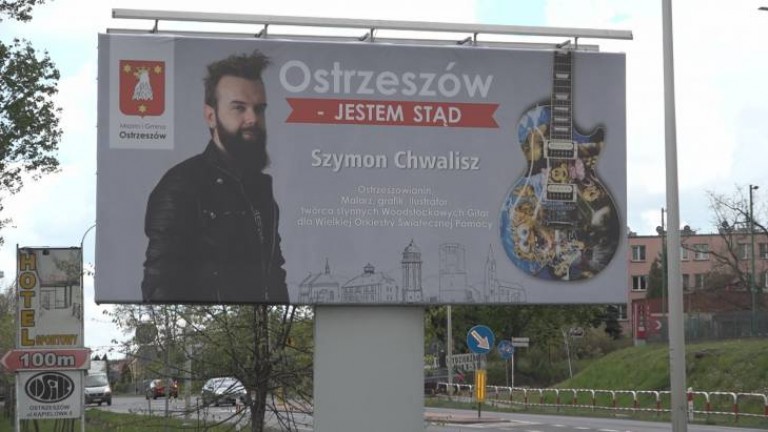  Szymon Chwalisz reklamuje miasto 