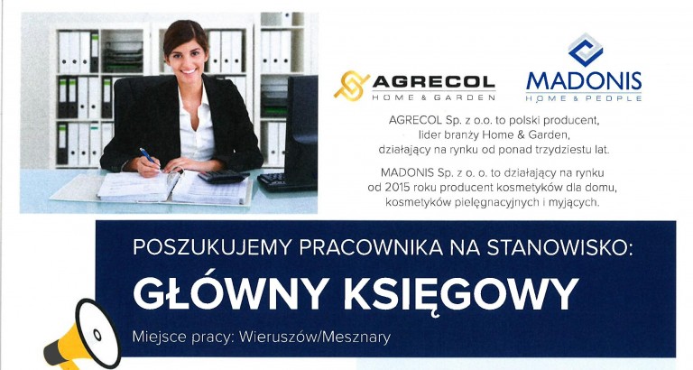  Agrecol Sp. z o.o. zatrudni głównego księgowego