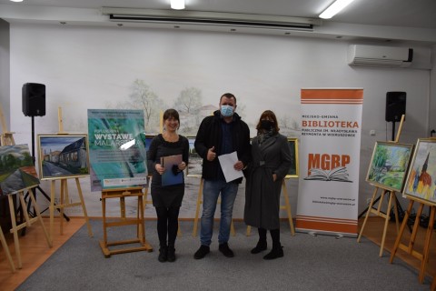  Otwarcie wystawy malarstwa w MGBP w Wieruszowie