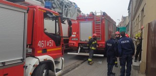  Zgłoszenie o pożarze przy ul Warszawskiej