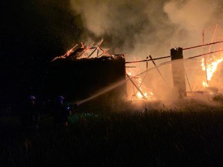  W nocy spłonęła stodoła (FOTO)