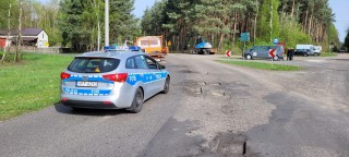  Kobieta potrącona podczas wiosennego remontu dróg w powiecie wieruszowskim 